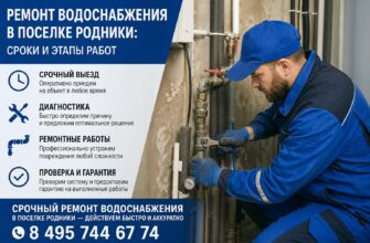 Ремонт водоснабжения в поселке Родники