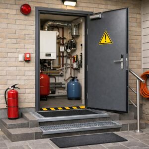 Вход в котельную частного дома