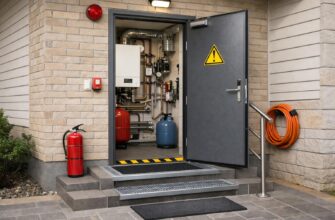 Вход в котельную частного дома