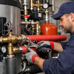 Присоединение трубопроводов отопления к оборудованию