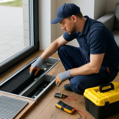 Установка ремонт и обслуживание внутрипольных конвекторов