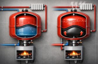 Устройство расширительного бака закрытой системы отопления