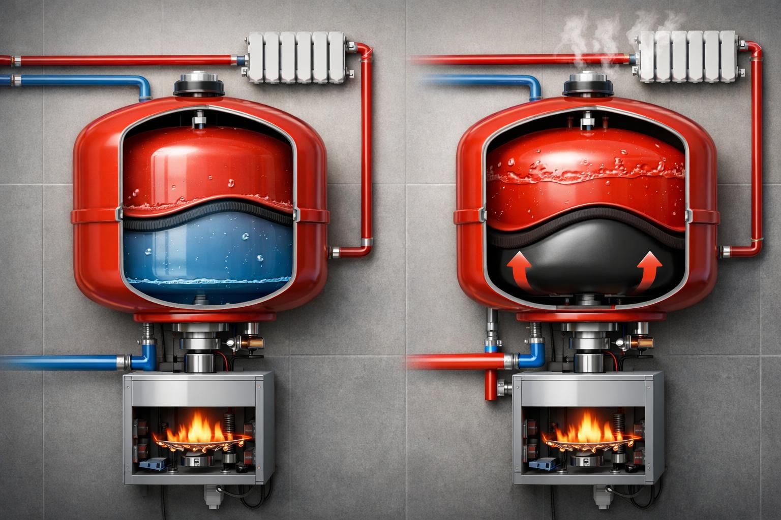 Принцип работы расширительного бака в закрытой системе отопления — простое и наглядное объяснение