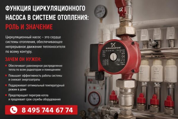 Замена циркуляционного насоса в системе отопления