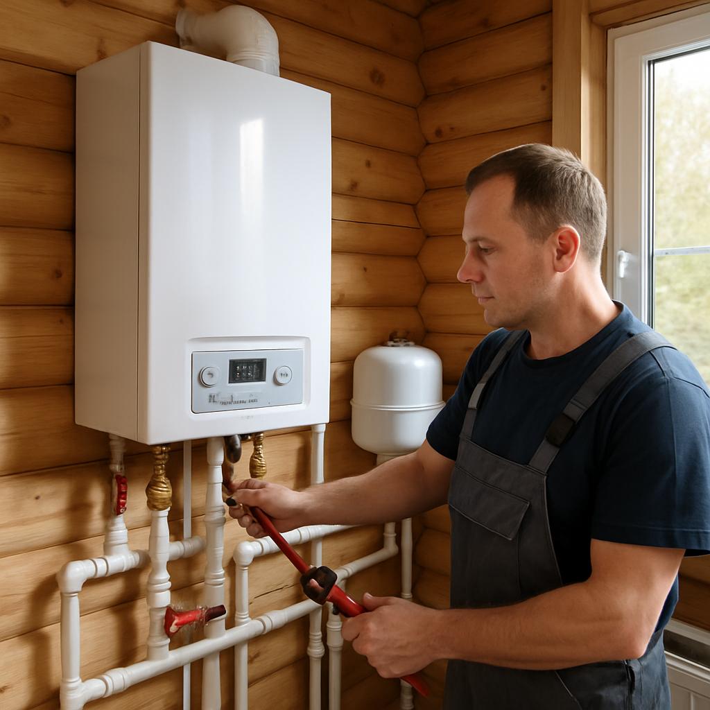 Газовое отопление частного дома в Алексино