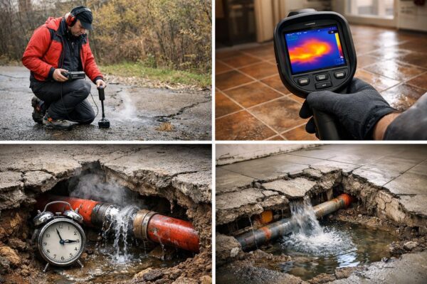 Как обнаружить утечку воды в системе отопления под землей или в стяжке