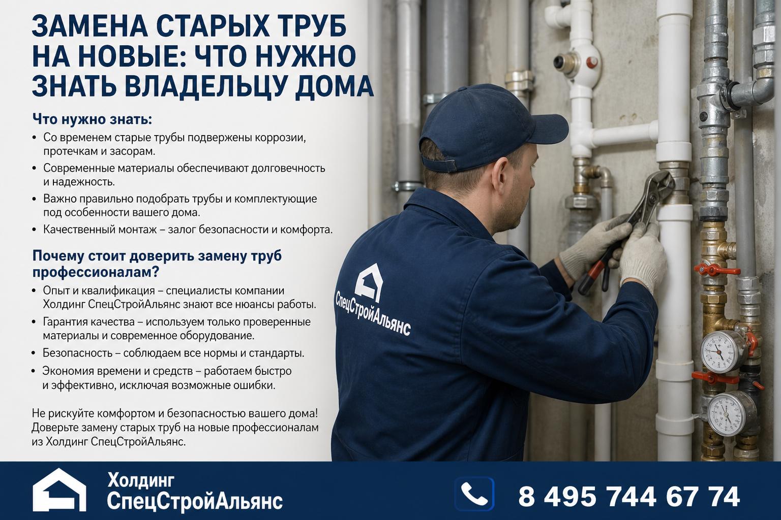 Почему стоит доверить замену старых труб на новые профессионалам из Почему стоит доверить замену старых труб на новые профессионалам из