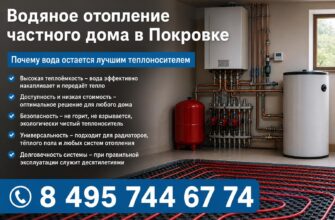 Водяное отопление в Покровке