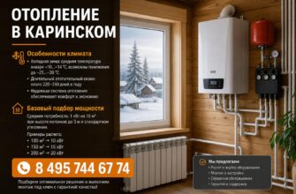 Отопление в Каринском - обслуживание