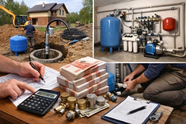 Сколько стоит установка системы водоснабжения в частном доме