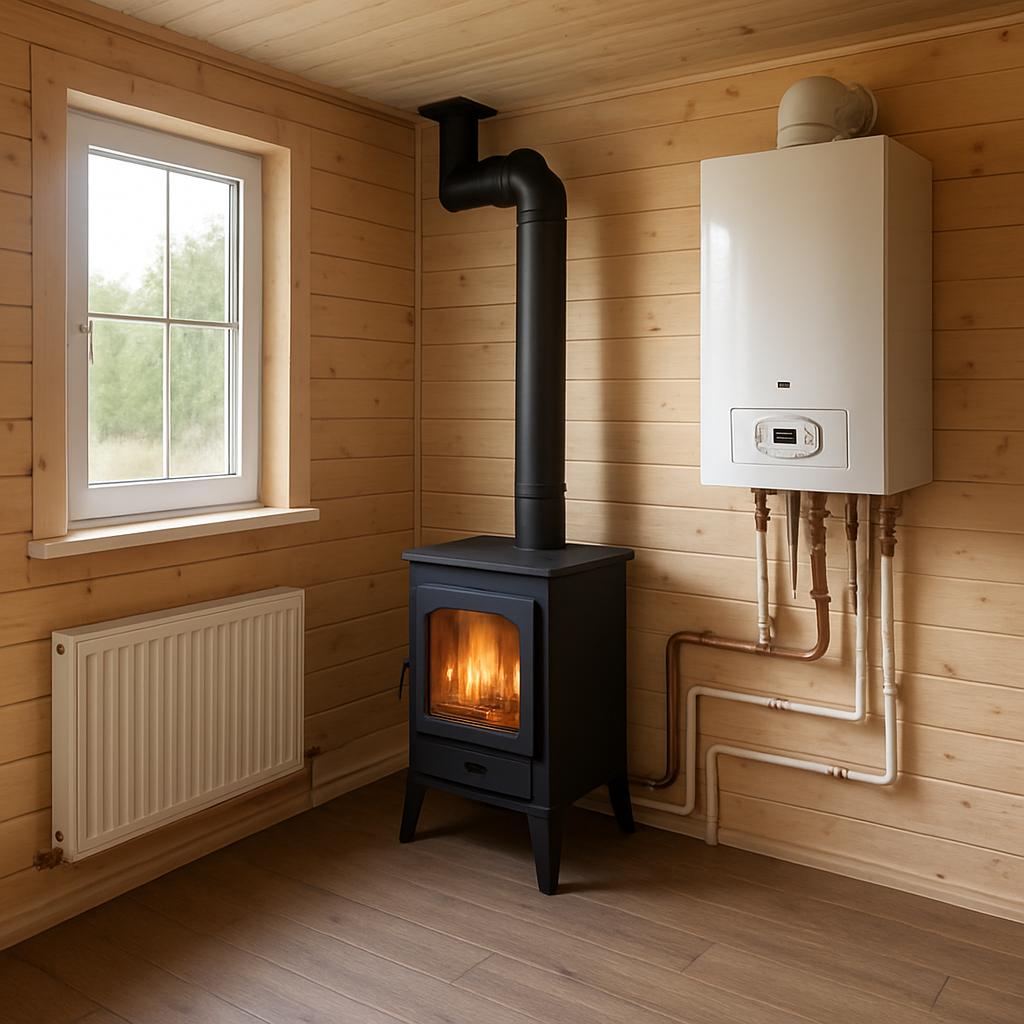 Отопление дома площадью 20 кв.м