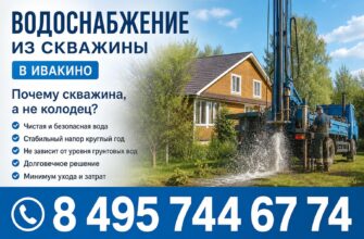 Водоснабжение из скважины в Ивакино