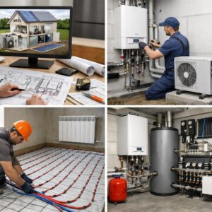 Комбинированное отопление дома под ключ