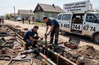 Ремонт систем водоснабжения в Хрипане