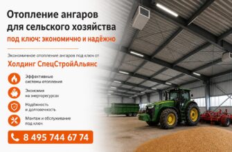 Отопление ангаров для сельского хозяйства под ключ