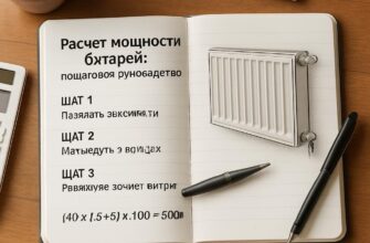 Принципы расчёта мощности батареи