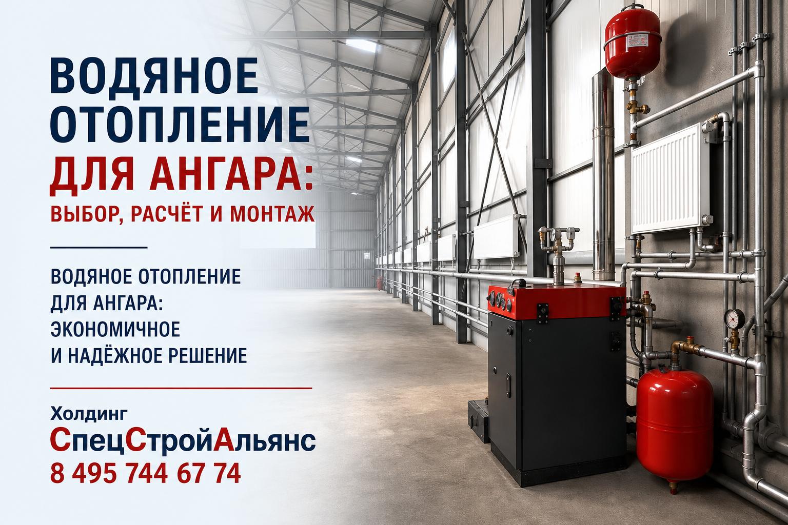Водяное отопление для ангара: экономичное и надёжное решение