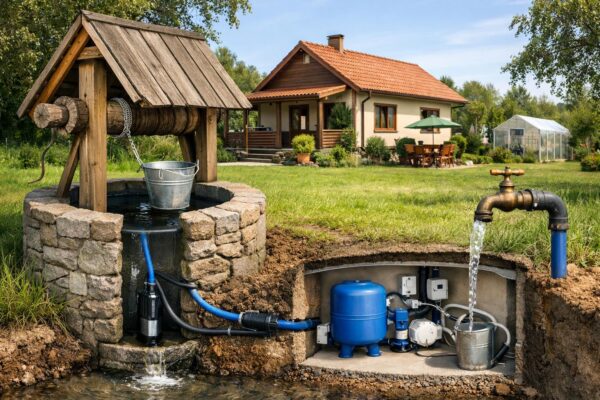 Водоснабжение от колодца в Волченках