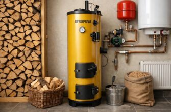 Твердотопливный дровяной котел STROPUVA S 40