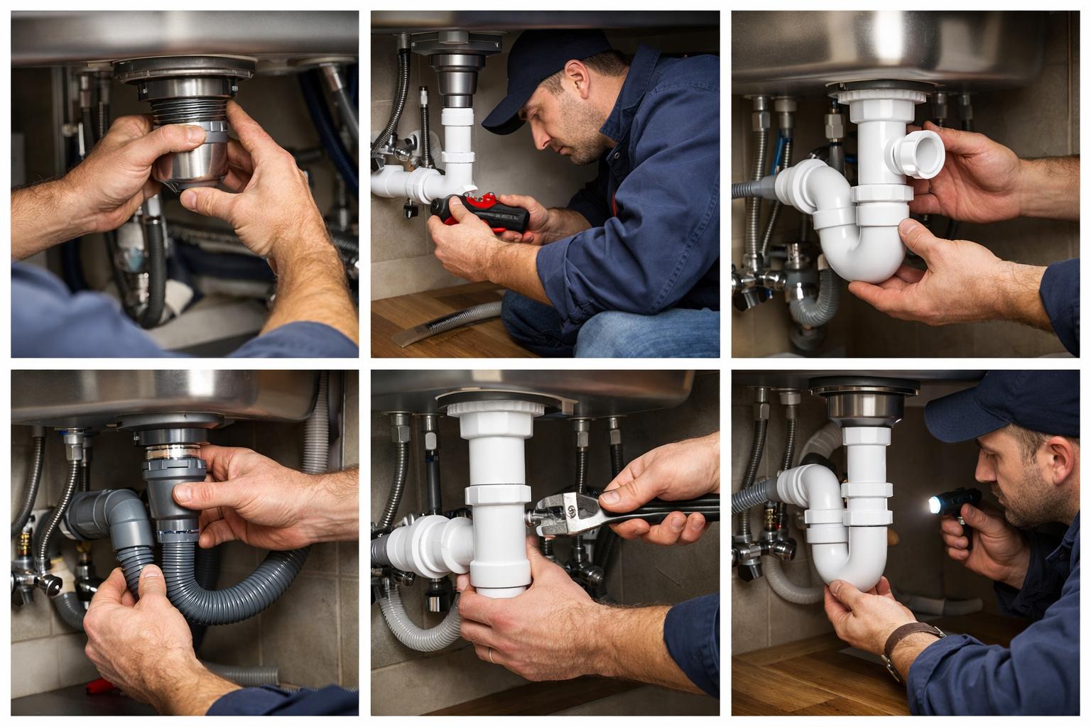 Профессиональный монтаж труб к кухонной мойке частного дома — услуги ООО Холдинг СпецСтройАльянс