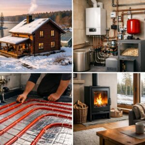 Отопление частного дома в СНТ «Озеро Долгое»