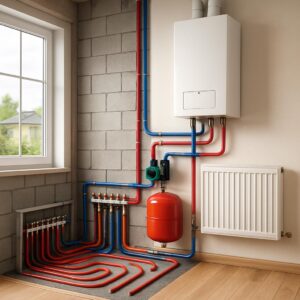 Устройство водяного отопления в загородном доме