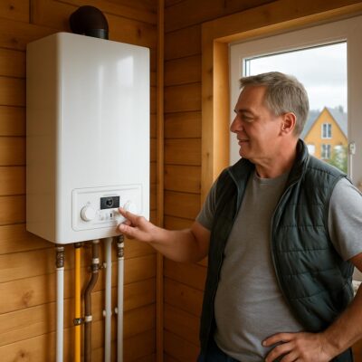 Отопление дачи настенным газовым котлом