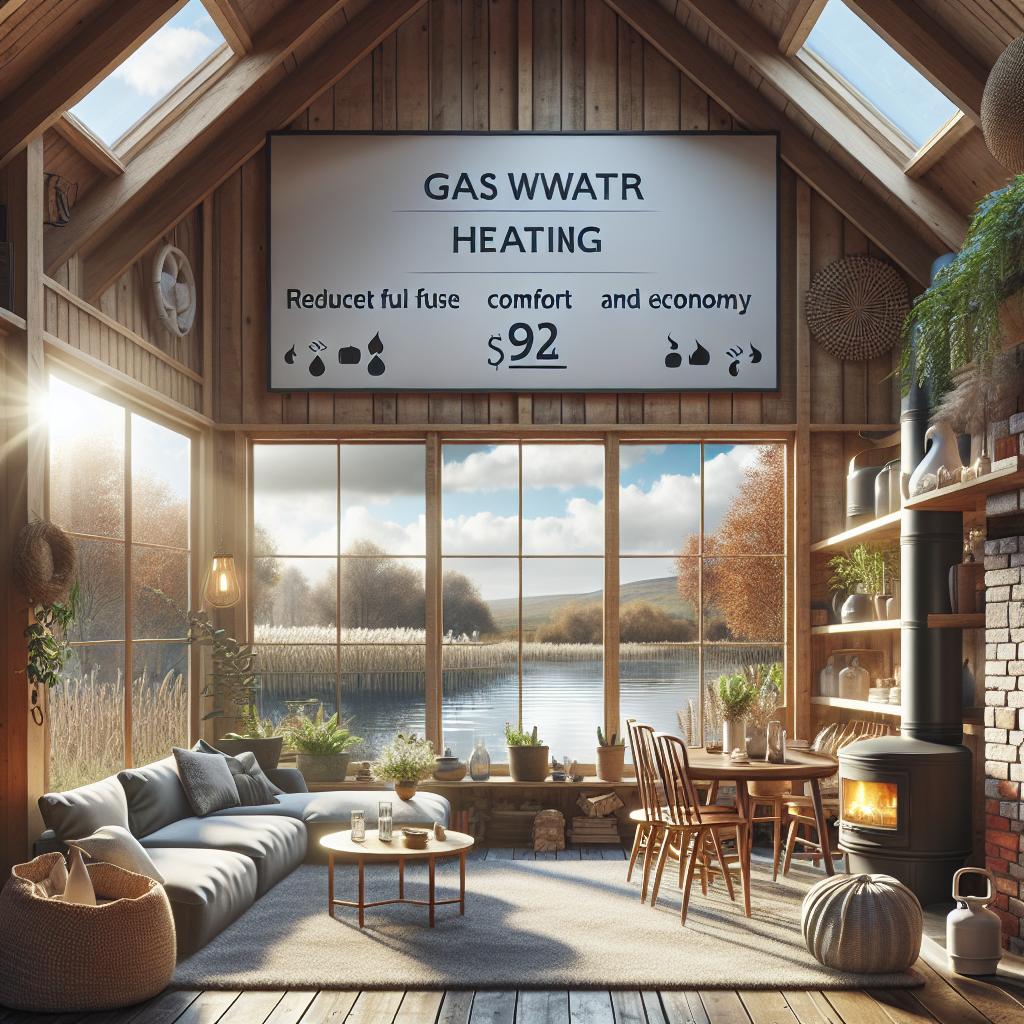 Водяное отопление загородного дома на газе