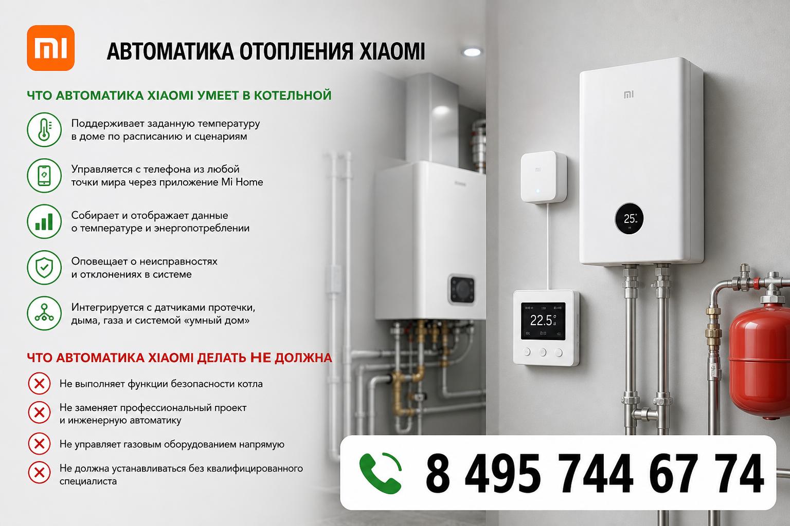 Что автоматика Xiaomi умеет в котельной, а что делать не должна