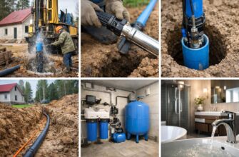 Водоснабжение коттеджа из скважины