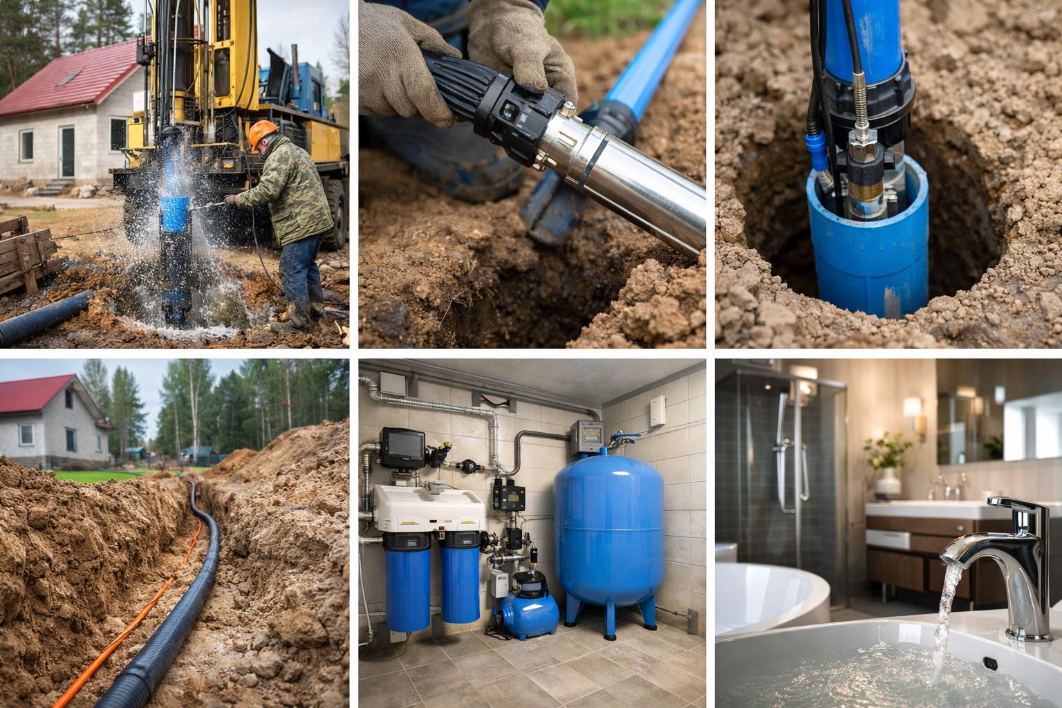 Водоснабжение коттеджа из скважины — комплексные решения от ООО Холдинг СпецСтройАльянс