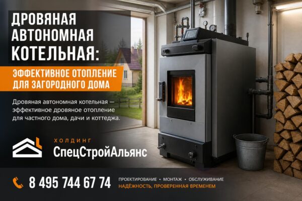 Дровяная автономная котельная