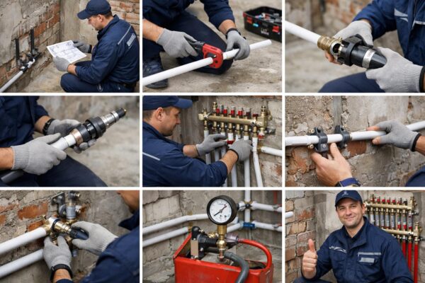 Как проходит монтаж труб Rehau