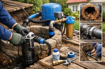 Уход за водопроводными трубами частного дома от колодца