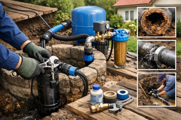 Уход за водопроводными трубами частного дома от колодца