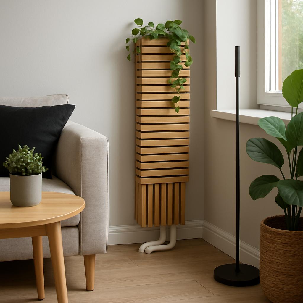 Стильный и практичный декор труб отопления