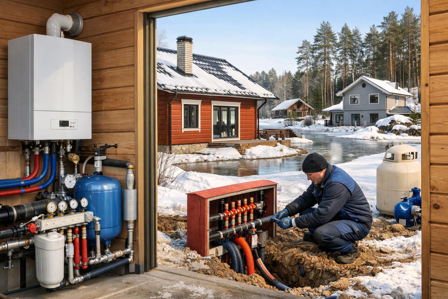 Гарантированное отопление в КП Финская Деревня от ООО Холдинг СпецСтройАльянс