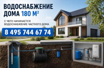 Водоснабжение дома 180 м²