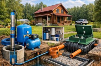Водоснабжение и канализация в загородном доме