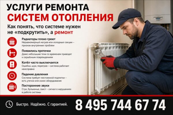 Услуги ремонта систем отопления в загородном доме: от диагностики до переоборудования котельной