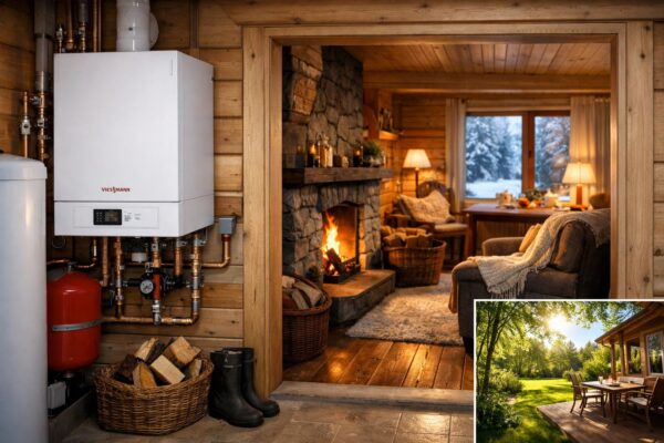 Отопление дачи котлом Viessmann