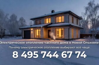Электрическое отопление частного дома в Новой Ольховке