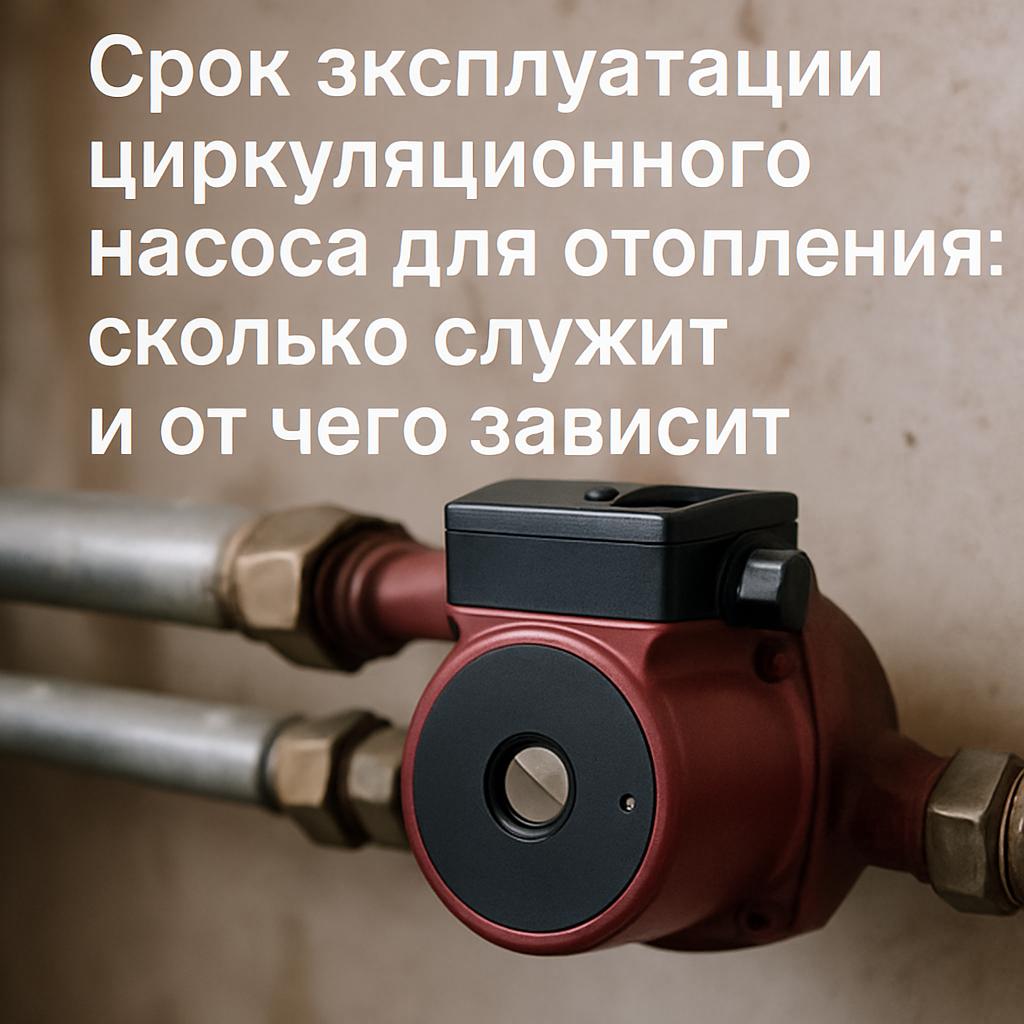 Какой срок эксплуатации насоса циркуляционного для отопления