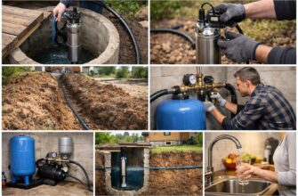 Водоснабжение из колодца: установка насоса и накопительного бака