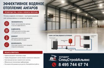 Эффективное водяное отопление ангаров