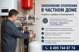 Заполнение отопления в частном доме