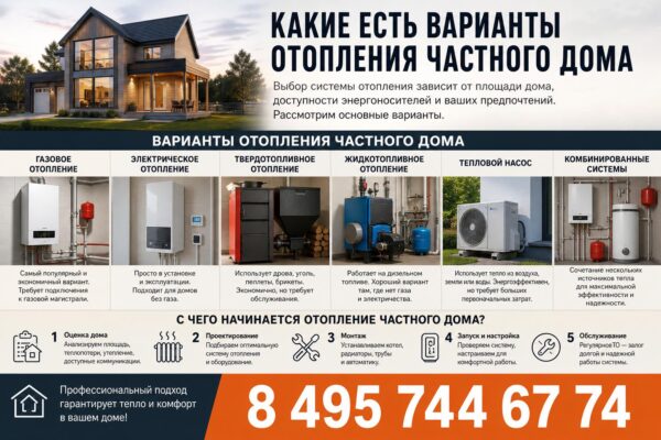 Отопление частного дома: какие варианты