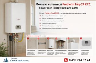 Монтаж котельной Protherm Тигр 24 KTZ