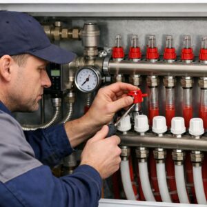 Настройка коллектора тёплого пола