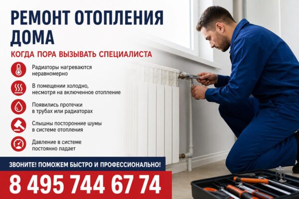 Ремонт отопления дома: вернуть стабильность